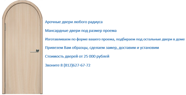 Арочные двери от 25тр